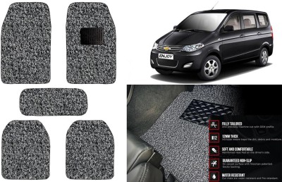 Auto Kite Plastic, PVC Standard Mat For  Chevrolet Enjoy(Black, Grey)