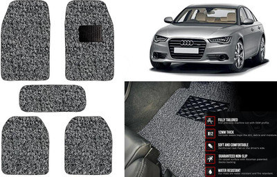Auto Kite Plastic, PVC Standard Mat For  Audi A6(Black, Grey)