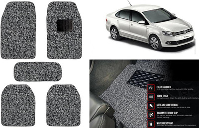 Auto Kite Plastic, PVC Standard Mat For  Volkswagen Vento(Black, Grey)