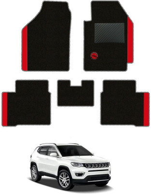 elegant Polypropylene Standard Mat For  Jeep Compass(Black, Red)