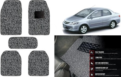 Auto Kite Plastic, PVC Standard Mat For  Honda City ZX(Black, Grey)