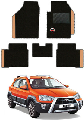 elegant Polypropylene Standard Mat For  Toyota Etios Cross(Black, Beige)
