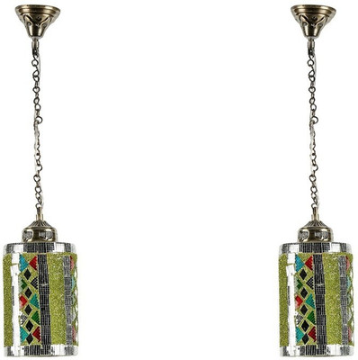 Zuper ANK_08_Small_Pipe_Green(Pack Of 2) Pendant Lamp Ceiling Lamp(Green)