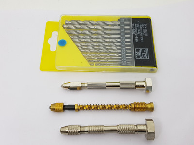Scorpion Spiral Push Hand Drill With 13 HSS Twisted Drills Spiral Push Hand Drill With 13 HSS Twisted Drills