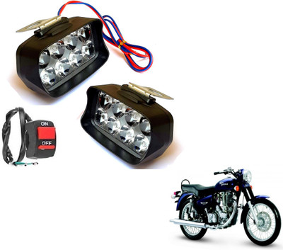 MOCKHE MAGVLB-8LDNL-86 Electra EFI39 Headlight Motorbike LED for Royal Enfield (12 V, 24 W)(Universal For Bike, Pack of 2)