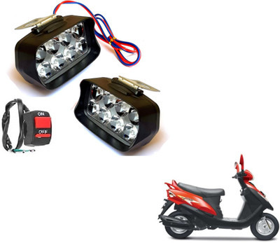 MOCKHE MAGVLB-8LDNL-104 Headlight Motorbike LED for Mahindra (12 V, 24 W)(Flyte, Pack of 2)