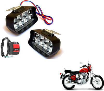 MOCKHE MAGVLB-8LDNL-84 Electra 5S Headlight Motorbike LED for Royal Enfield (12 V, 24 W)(Universal For Bike, Pack of 2)