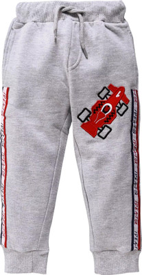 KiddoPanti Track Pant For Boys(Grey, Pack of 1)