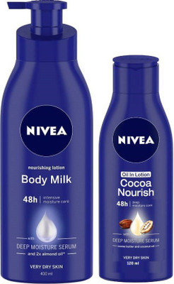 Nivea Nourishing Body Milk Lotion & Oil in Lotion Cocoa Nourish Body Lotion  (520 ml)