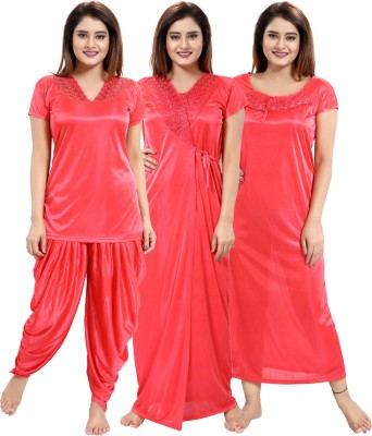 Be You Women Nighty Set(Orange)