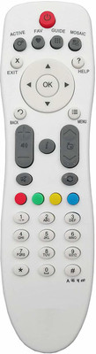 LipiWorld VC-125 Setup Box D2H Compatible VIDEOCON Remote Controller(White)