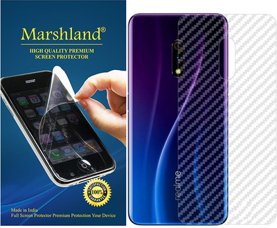 MARSHLAND Back Screen Guard for Realme X, Carbon fiber(Pack of 1)