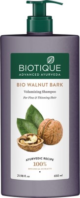 BIOTIQUE Bio Walnut Bark Volumizing Shampoo | Controls Hair Thinning(650 ml)