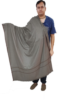 Sprha Wool Solid Men, Women Shawl(Grey)