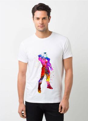 HamsaMART Printed Men Round Neck White T-Shirt