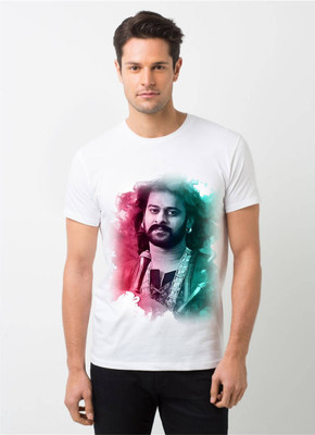 HamsaMART Printed Men Round Neck White T-Shirt