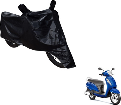NIKS Two Wheeler Cover for Suzuki(Access, Black)
