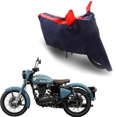 Oshotto Waterproof Two Wheeler Cover for Royal Enfield(Classic 350, Blue, Red)