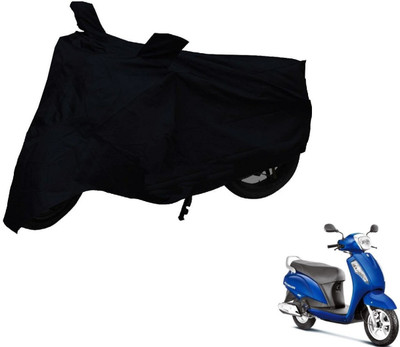 NIKS Two Wheeler Cover for Suzuki(Access, Black)