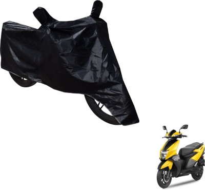 Auto Hub Two Wheeler Cover for TVS(NTORQ, Black)