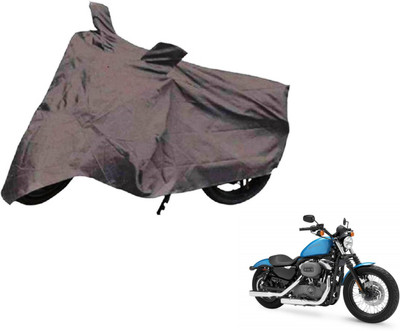 Auto Hub Two Wheeler Cover for Harley Davidson(XL 1200, Grey)