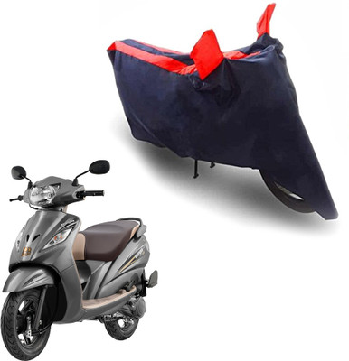 Oshotto Waterproof Two Wheeler Cover for TVS(Wego, Blue, Red)