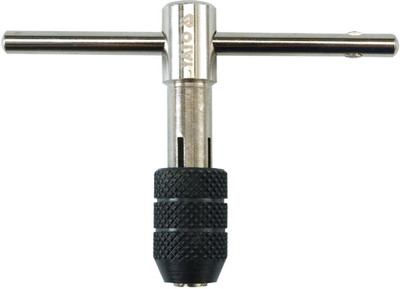 YATO YT-2988 Tap Holder, M6-M12 T Handle Type Four-jaw chuck and Solid metal knob used for mounting taps Wrench M6-M12 mm Single Sided Adjustable Wrench