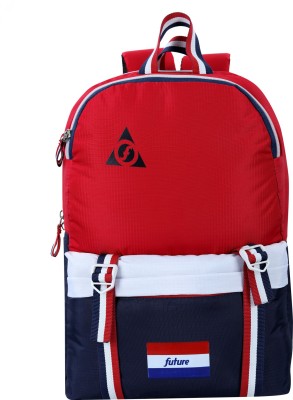 Future 30 ltrs Trendy Casual Red Backpack for 30 L Laptop Backpack(Red, Blue, White)