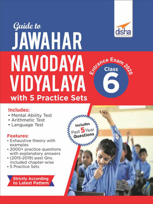 Guide to Jawahar Navodaya Vidyalaya Entrance Exam 2020 Class 6 with 5 Practice Sets(English, Paperback, Disha Experts)
