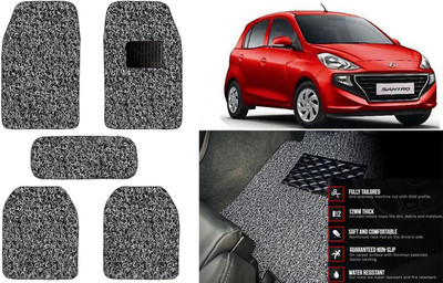 Auto Kite Plastic, PVC Standard Mat For  Hyundai Santro(Black, Grey)