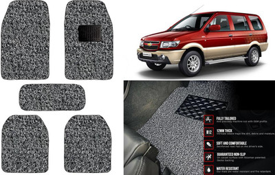 Auto Kite Plastic, PVC Standard Mat For  Chevrolet Tavera(Black, Grey)
