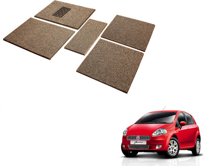 MOCKHE Rubber, EVA Standard Mat For  Fiat Punto(Black, Beige)