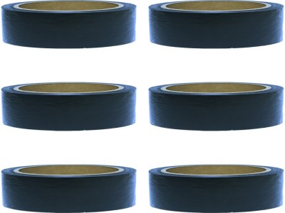 VCR Single Sided Handheld Black Duct Tape (Manual)(Set of 6, Black)