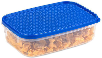 Décor Plastic Fridge Container  - 625 ml(Blue)