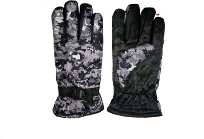 DreamPalace India Riding Gloves, Winter Gloves, Cycling Gloves, Biker Gloves, Gloves For Men Riding Gloves(Black)