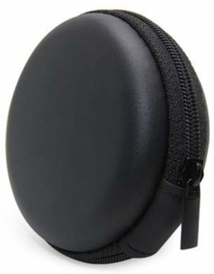 Vinayakart Plastic Zipper Headphone Pouch For Universal(Black)