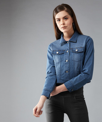 DOLCE CRUDO 3/4th Sleeve Washed Women Jacket
