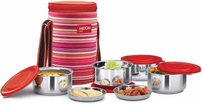 MILTON Premium range Ribbon 3 Leak Proof Insulated With one Year warranty 3 Containers Lunch Box(350 ml, Thermoware)
