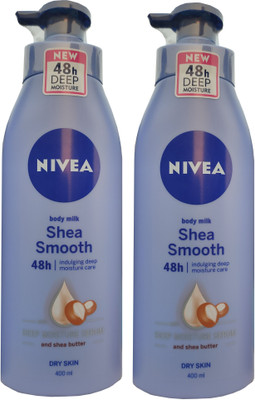 NIVEA Body Milk Shea Smooth 400ml *2(800 ml)