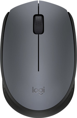 Logitech M-171 Wireless Optical Mouse(2.4GHz Wireless, Black, Grey)