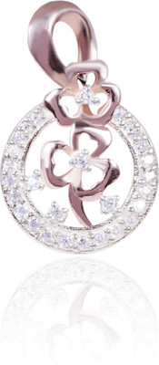 Deebeez Sterling Silver Cubic Zirconia Silver Pendant