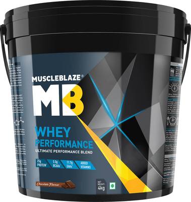 MUSCLEBLAZE Whey Performance Whey Protein  (4 kg, Chocolate)