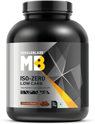 MuscleBlaze Iso zero, LOW CARB, Chocolate (2Kg) Whey Protein(2 kg, Chocolate)