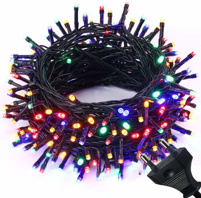 Sensational Nation 38 LEDs 12.98 m Multicolor Flickering String Rice Lights(Pack of 1)