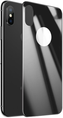 Cubix Back Tempered Glass for Apple iPhone X(Pack of 1)