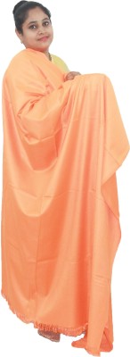 Vrinde Wool Solid Women Shawl(Orange)