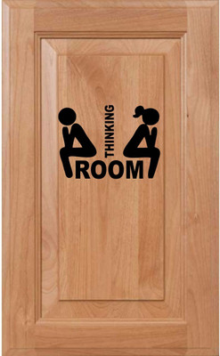 Creatick Studio 22 cm Thinking room' Decal Standard Size - (22Cm X30Cm) Self Adhesive Sticker(Pack of 1)