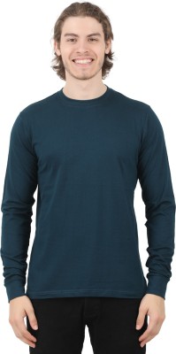 Trends Tower Solid Men Round Neck Green T-Shirt