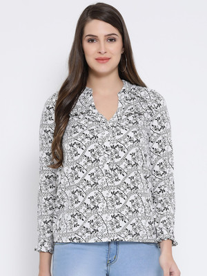 OXOLLOXO Casual Full Sleeve Floral Print Women Multicolor Top