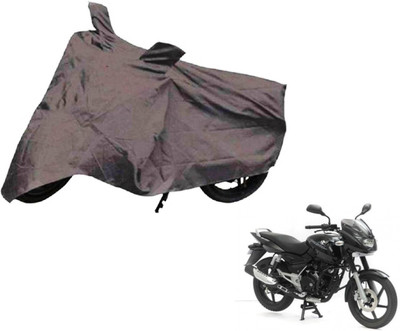 Auto Hub Two Wheeler Cover for Bajaj(Pulsar, Grey)